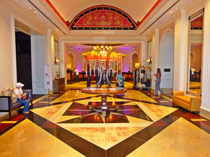Lobby of Baltimore Marriott Waterfront Hotel