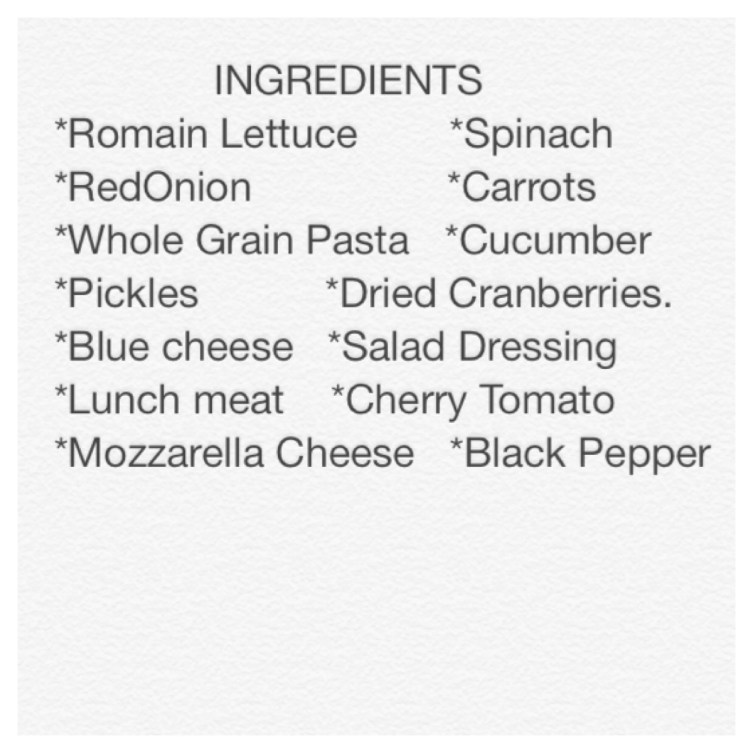 Add whatever you want to your salad.