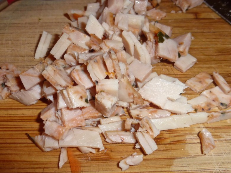 Decided to use Spicy mango lunch meat to give my salads a little bit more flavor!